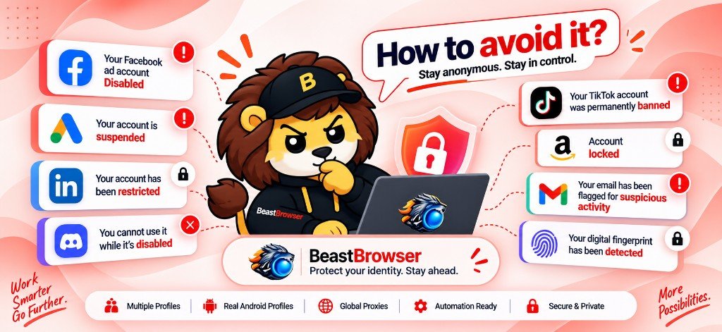 How to avoid account bans — isolated profiles keep Facebook, Google, TikTok, Amazon and more separate